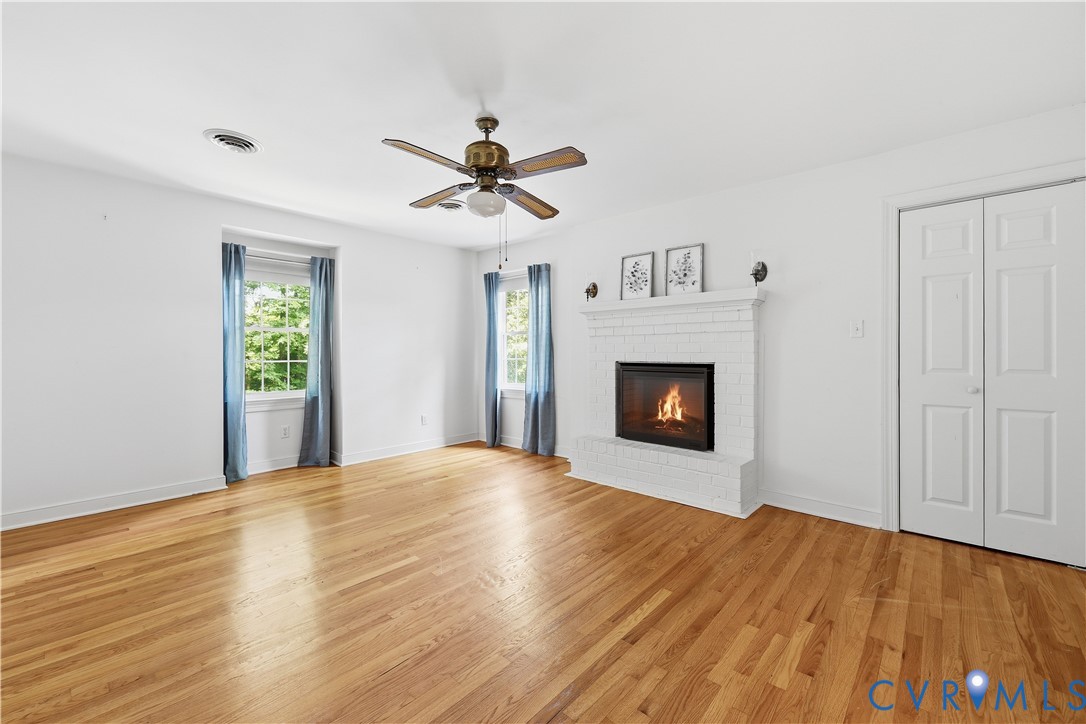 1610 Reams Road Powhatan, VA 23139 - Photo 28 of 41 Primary Bedroom with gas fire place, walk in close