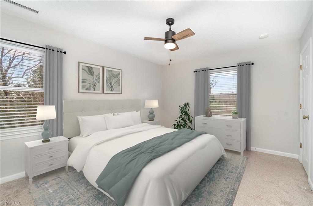 3601 Fieldview Road Pleasant Garden, NC 27313 - Photo 6 of 22 Upstairs Bedroom-Virtually Staged