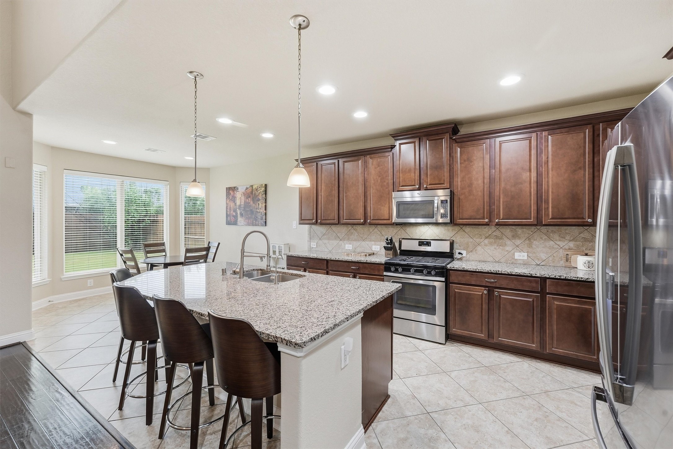 1908 Sunset Terrace Lane Pearland, TX 77089 - Photo 7 of 35 Spacious island kitchen.