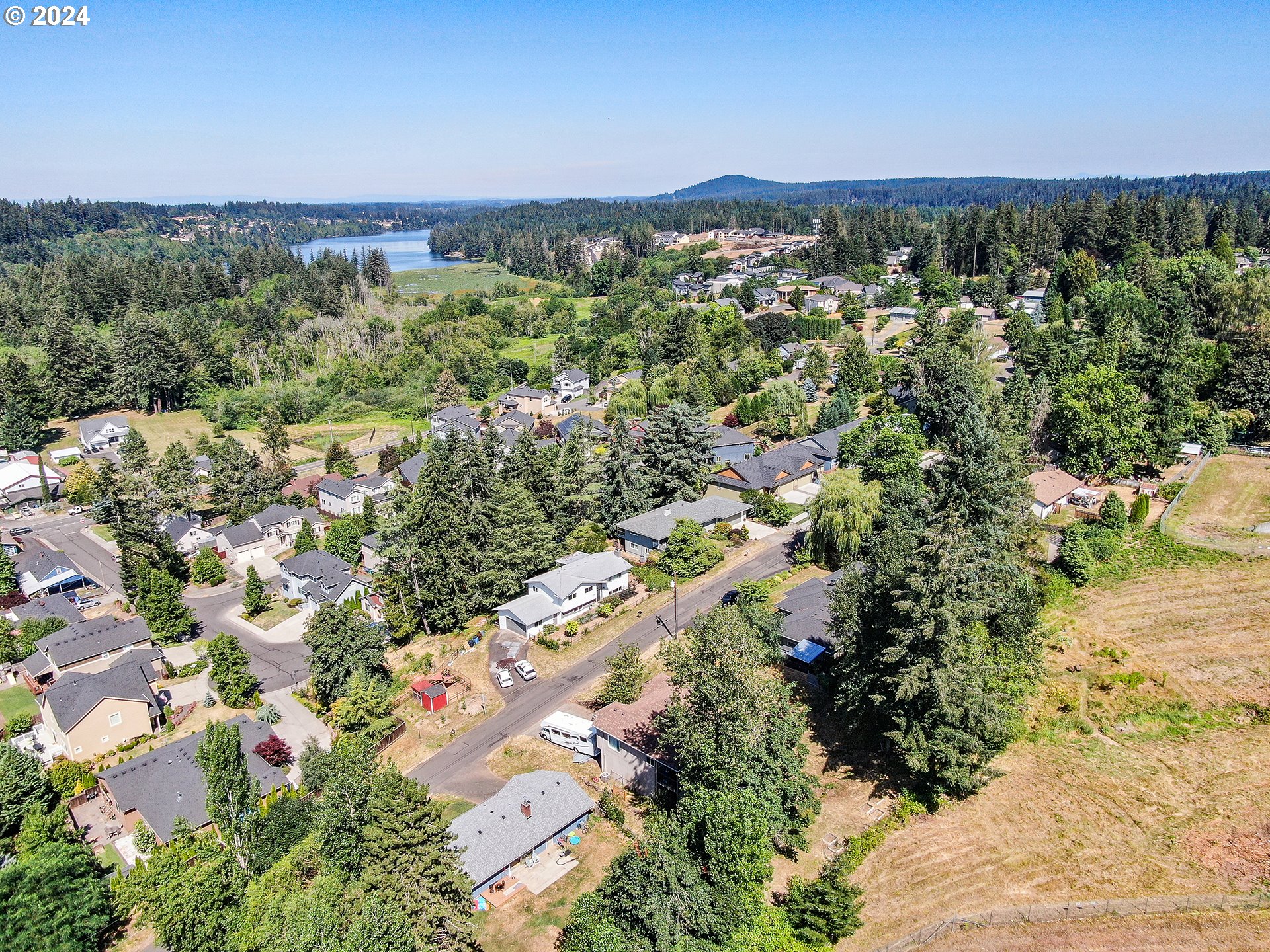 3940 Northeast Franklin Street Camas, WA 98607 - Photo 21 of 21 an aerial view of residential houses with outdoor space and trees