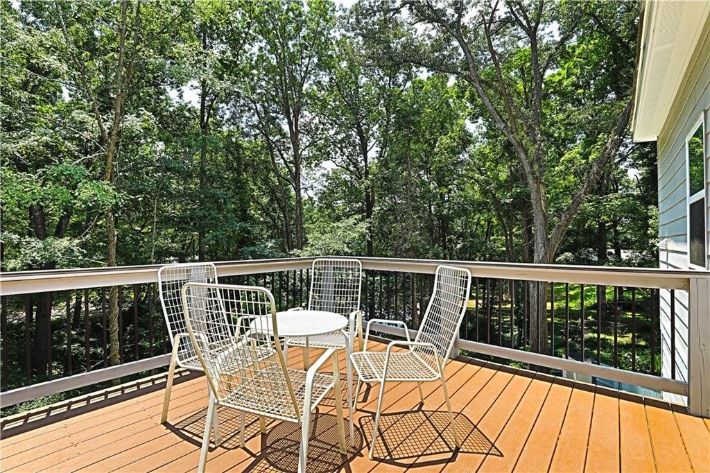 2125 Clay Road Southwest Austell, GA 30106 - Photo 14 of 25 a view of balcony with wooden floor and fence