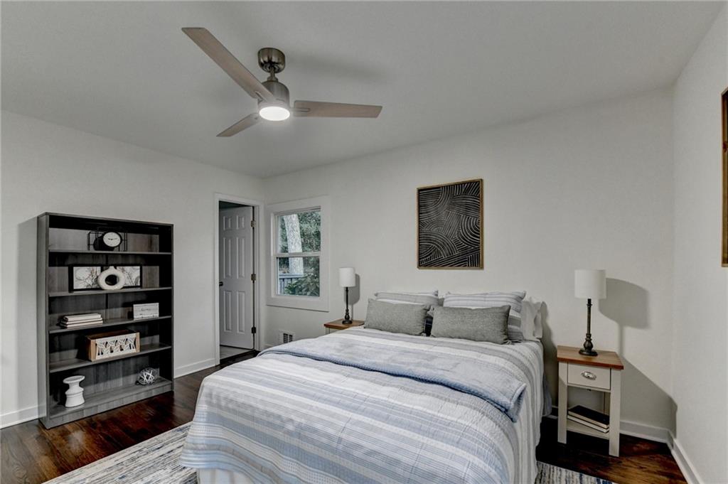 2137 Plantation Lane Chamblee, GA 30341 - Photo 40 of 54 a bedroom with a bed and a cabinets