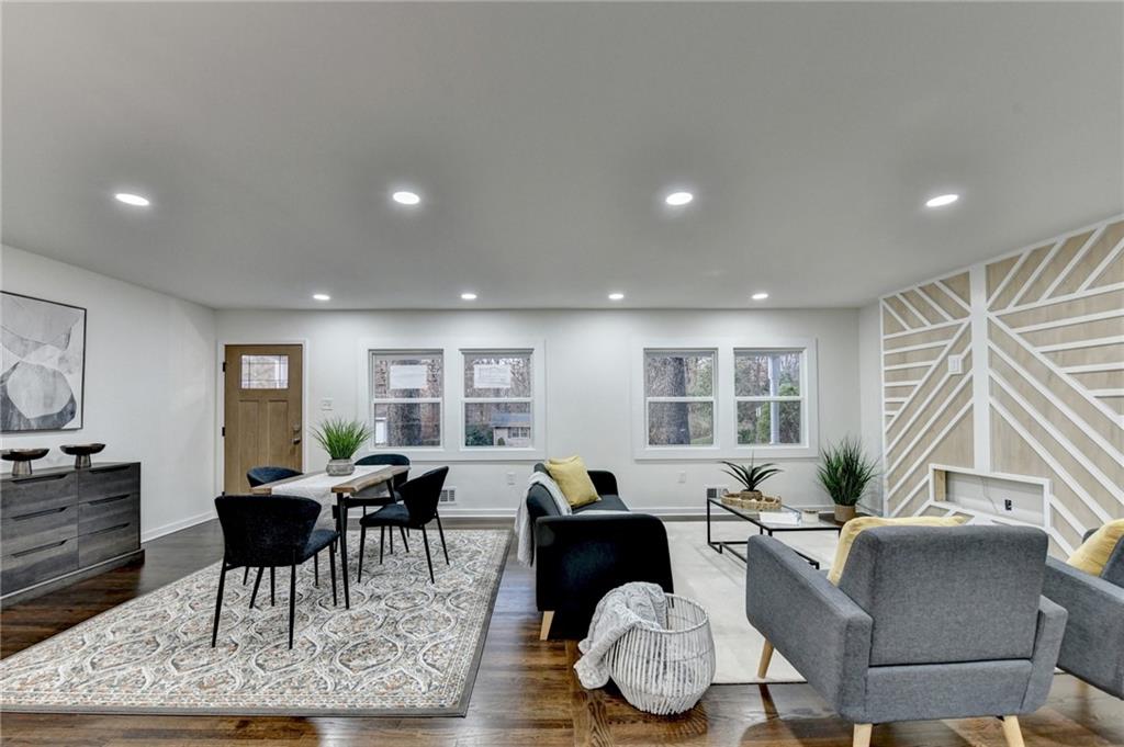 2137 Plantation Lane Chamblee, GA 30341 - Photo 9 of 54 a living room with furniture and wooden floor