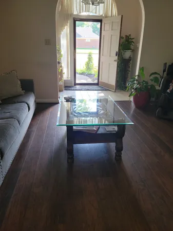 a room with furniture and a window