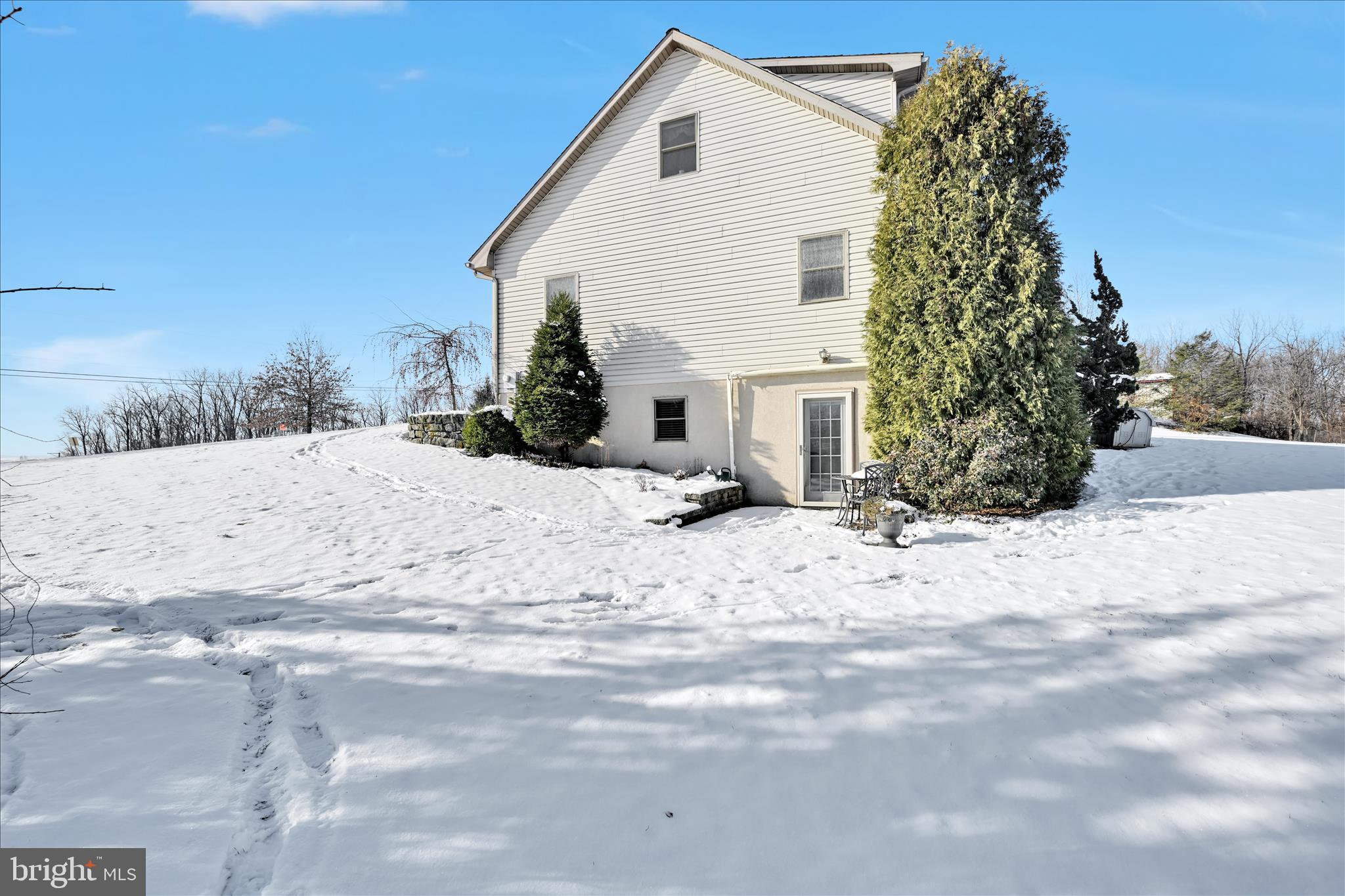 36 Host Road Womelsdorf, PA 19567 - Photo 51 of 78 a view of a dry yard covered with snow