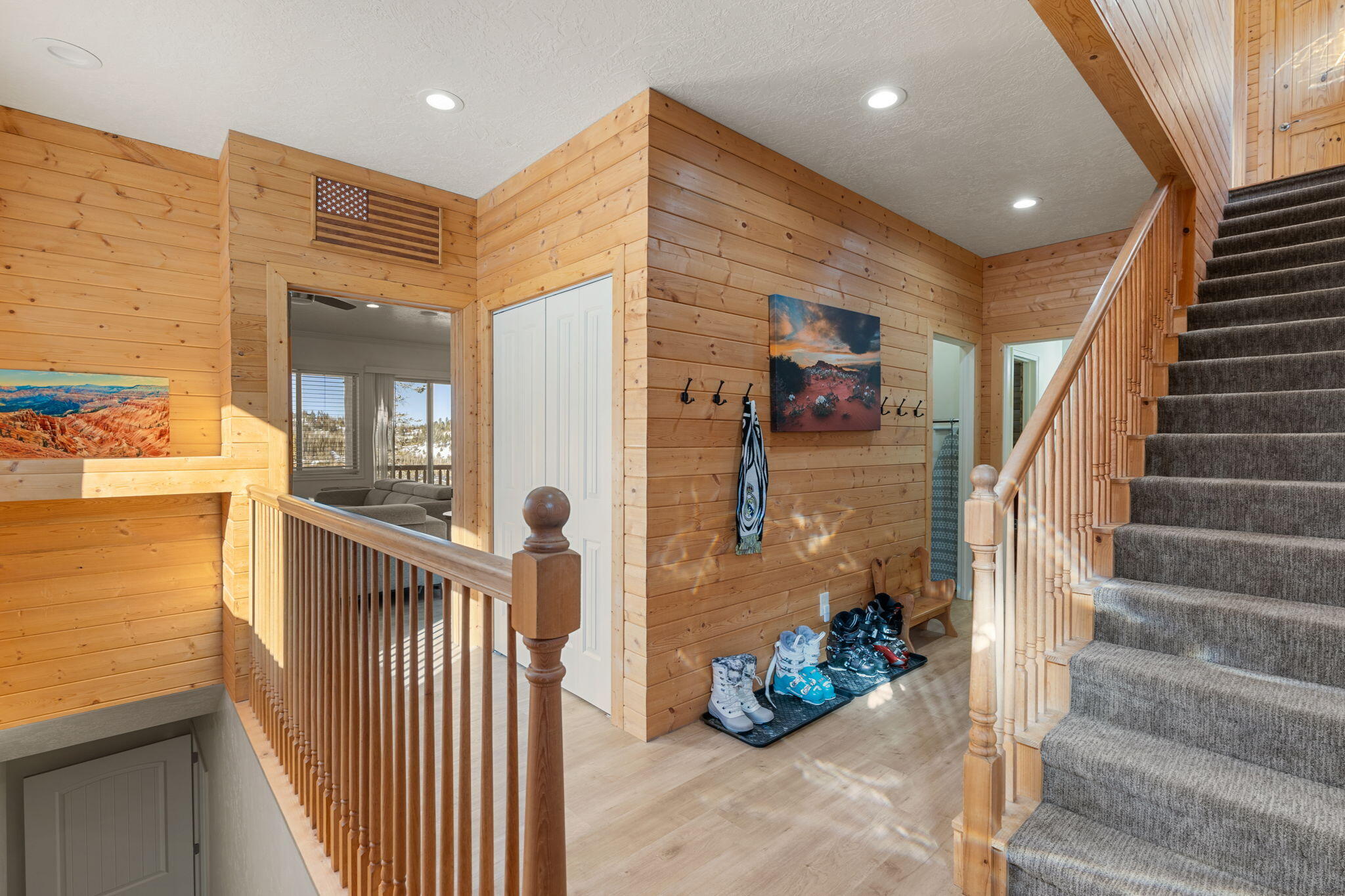 327 Aoki Michi Brian Head, UT 84719 - Photo 44 of 87 Main Level Showing Entrance to Main Level and Upstairs and Downstairs access