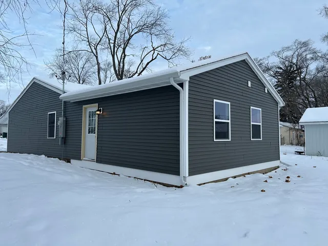 a front view of a house