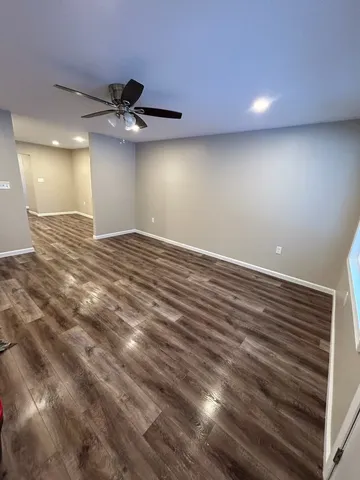 a view of an empty room