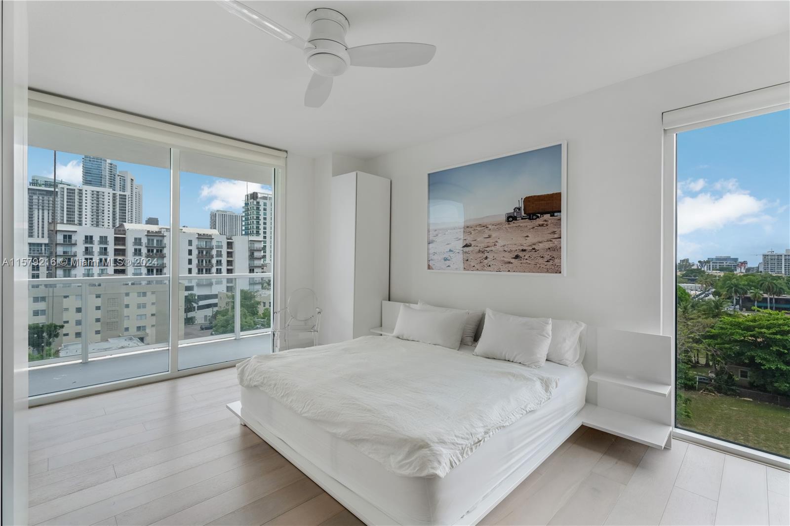 600 Northeast 27th Street, Unit 705 Miami, FL 33137 - Photo 4 of 16 Primary bedroom with fabulous light and a great view!