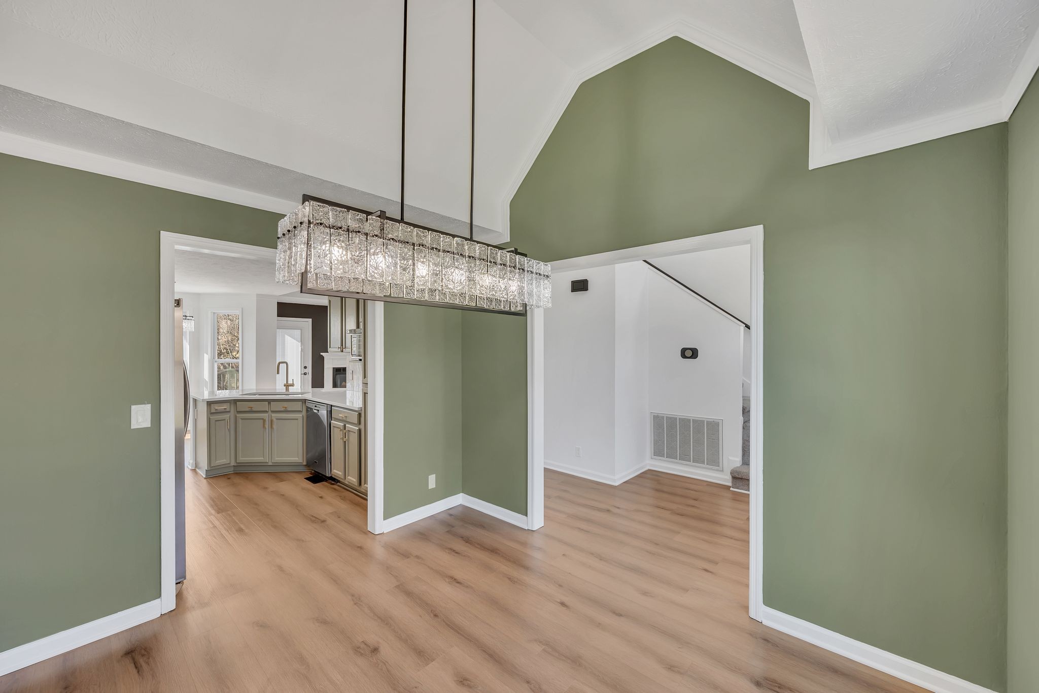 253 Burgandy Hill Road Nashville, TN 37211 - Photo 7 of 28 a view of livingroom and kitchen with wooden floor