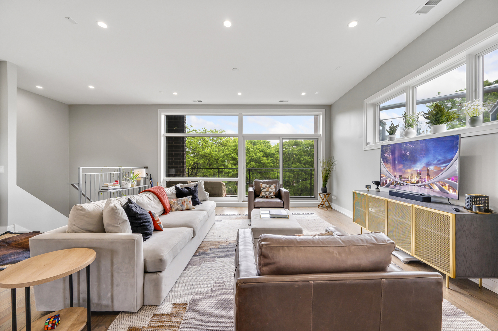 1310 North Cleveland Avenue, Unit 3 Chicago, IL 60610 - Photo 5 of 22 a living room with furniture and a large window