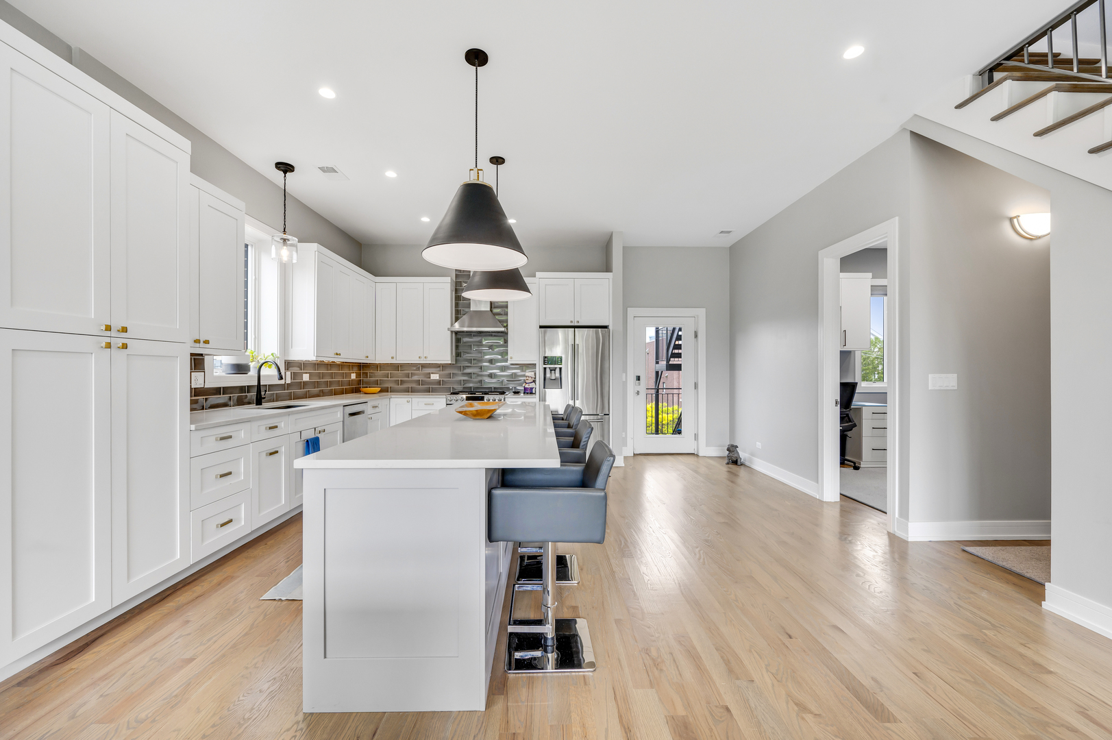 1310 North Cleveland Avenue, Unit 3 Chicago, IL 60610 - Photo 7 of 22 a view of kitchen with furniture and wooden floor