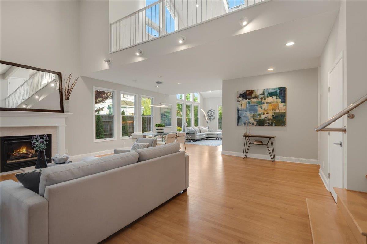1825 West Middlefield Road Mountain View, CA 94043 - Photo 42 of 42 a living room with furniture and a fireplace