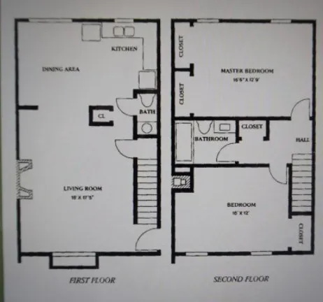 a room with furniture