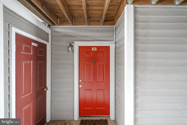 a view of front door