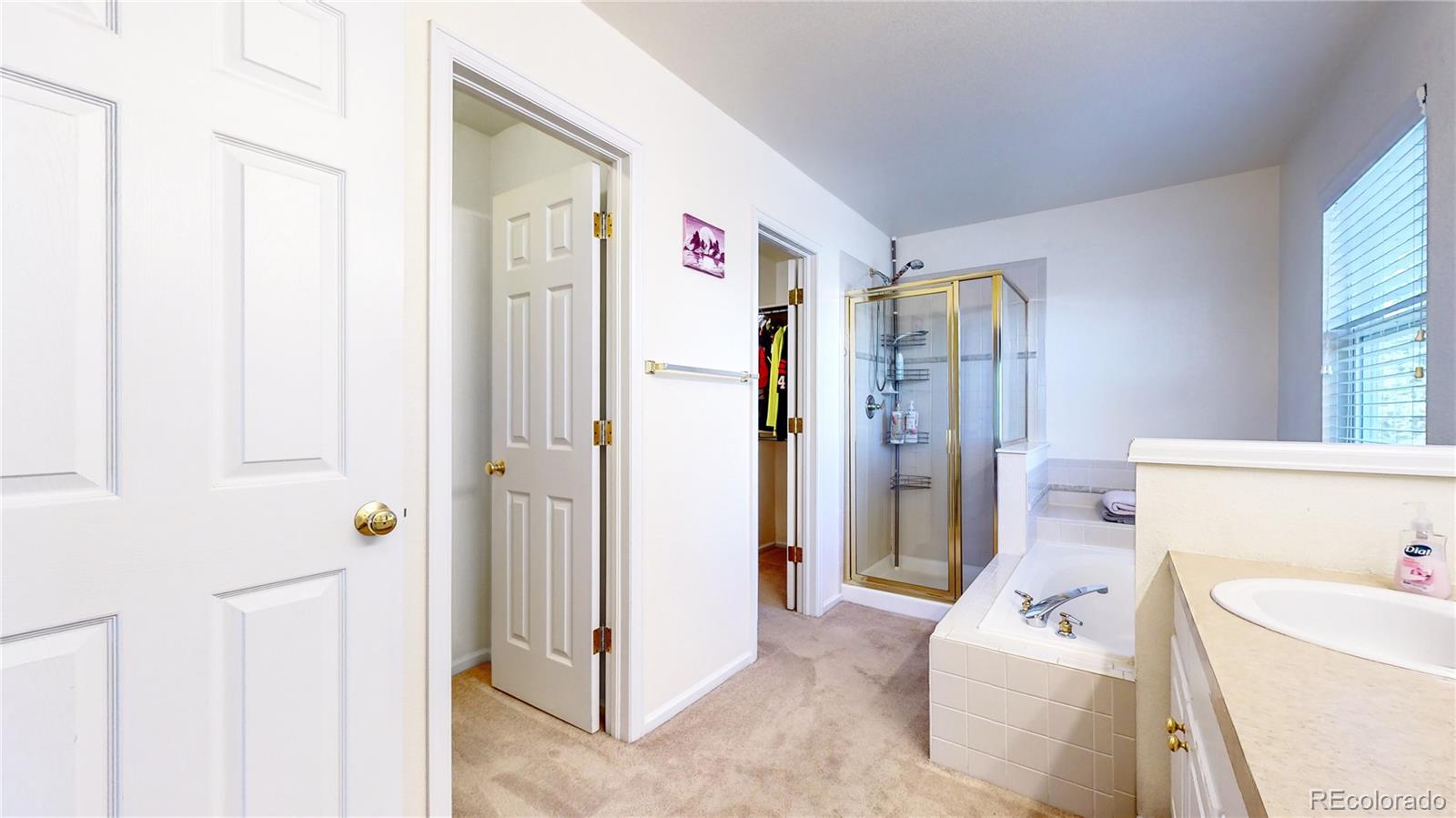10105 North Grove Loop, Unit A Westminster, CO 80031 - Photo 25 of 40 a bathroom with a bathtub sink and toilet