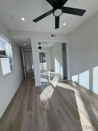 a view of a garage
