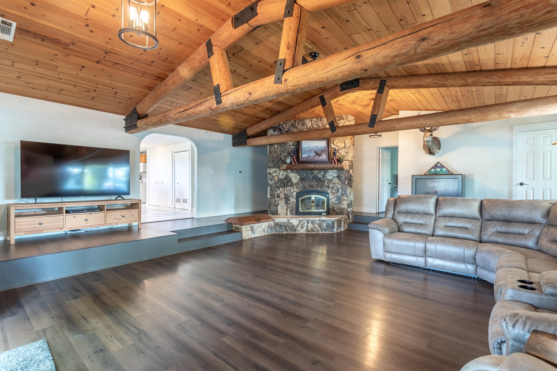 4832 Balls Ferry Road Anderson, CA 96007 - Photo 26 of 51 a living room with furniture and a flat screen tv