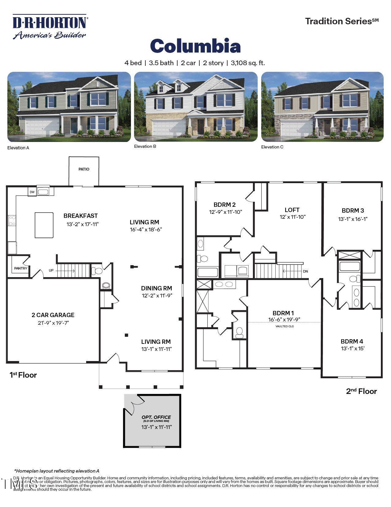 117 Rashford Way Raeford, NC 28376 - Photo 37 of 37 Columbia Floorplan