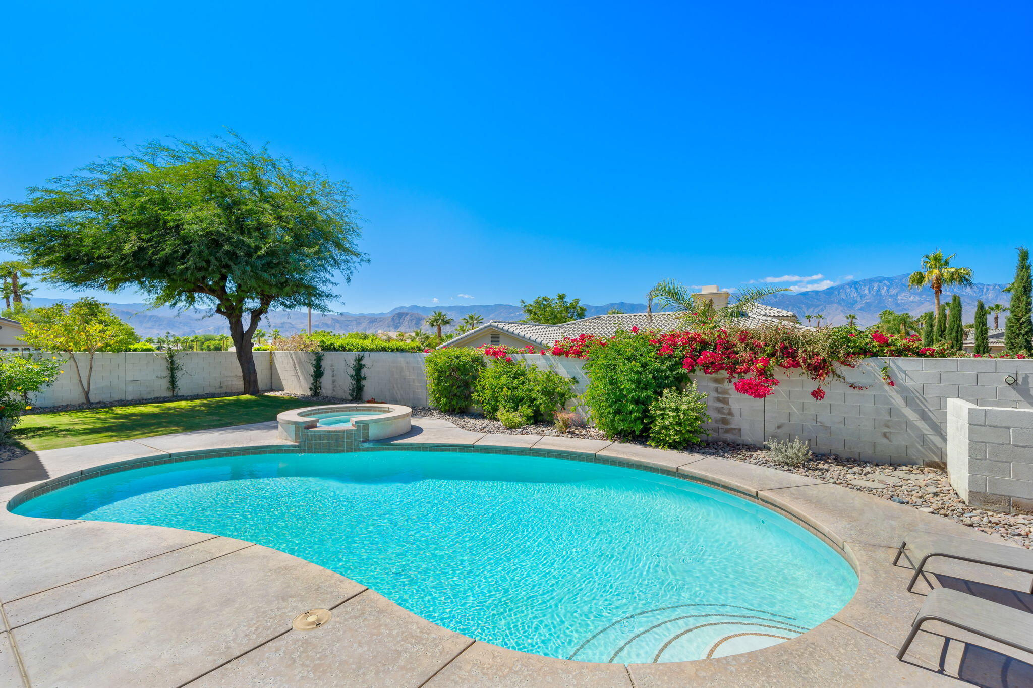 a view of a play house with a swimming pool