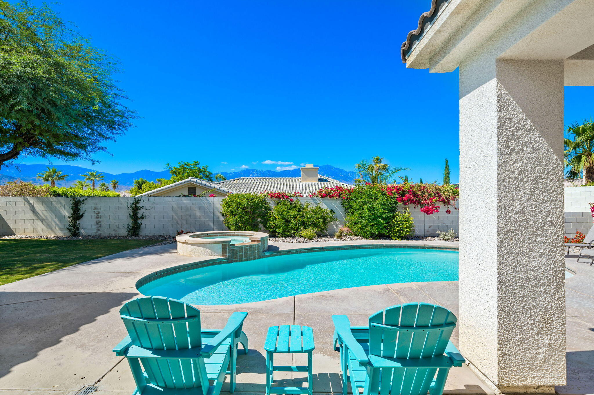 1 Waterloo Court Rancho Mirage, CA 92270 - Photo 47 of 54 a view of a two chairs in the patio