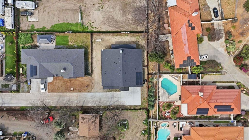 9391 Los Coches Road Lakeside, CA 92040 - Photo 62 of 65 an aerial view of a house with a swimming pool