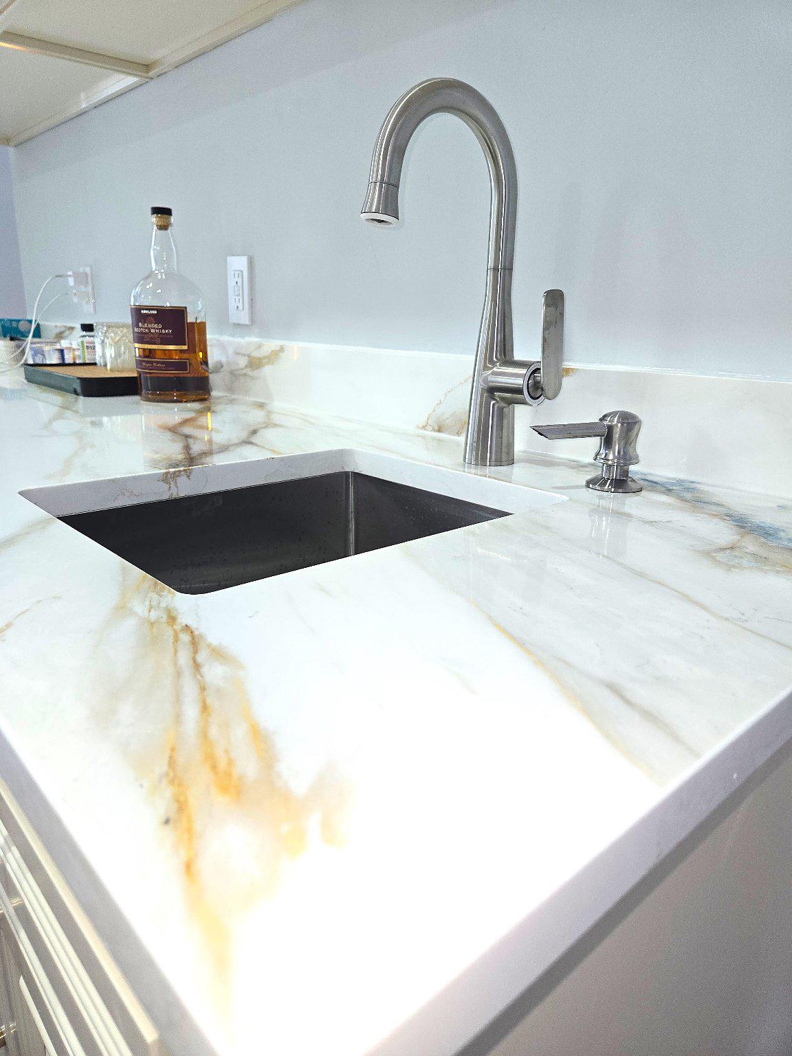 126 Blackwell Road Pennington, NJ 08534 - Photo 11 of 14 Elegant quartz countertop with wet bar