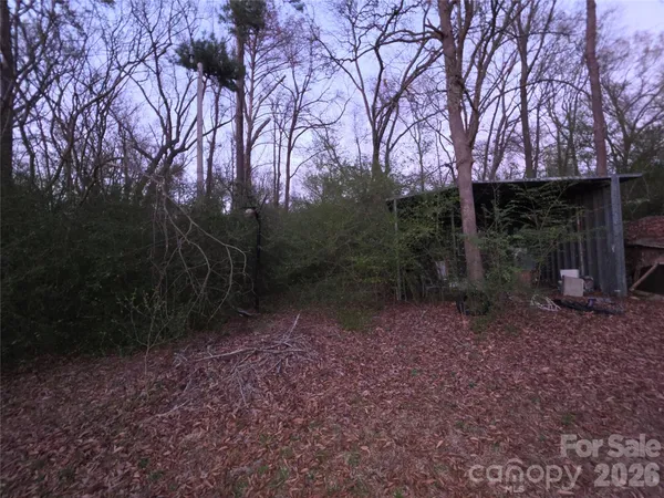 a backyard of a house