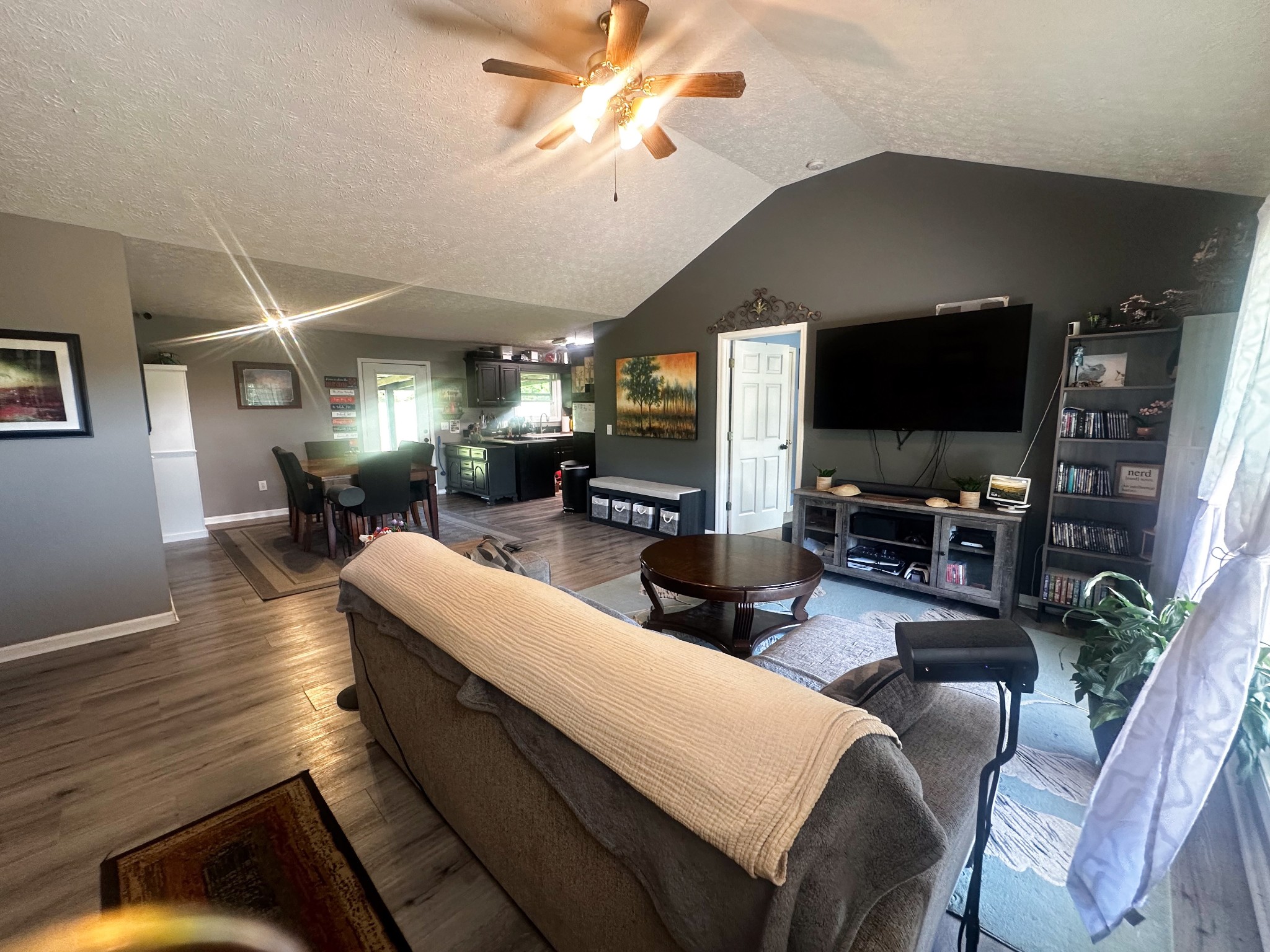 831 Philippi Road Wartrace, TN 37183 - Photo 18 of 51 a living room with fireplace furniture and a flat screen tv