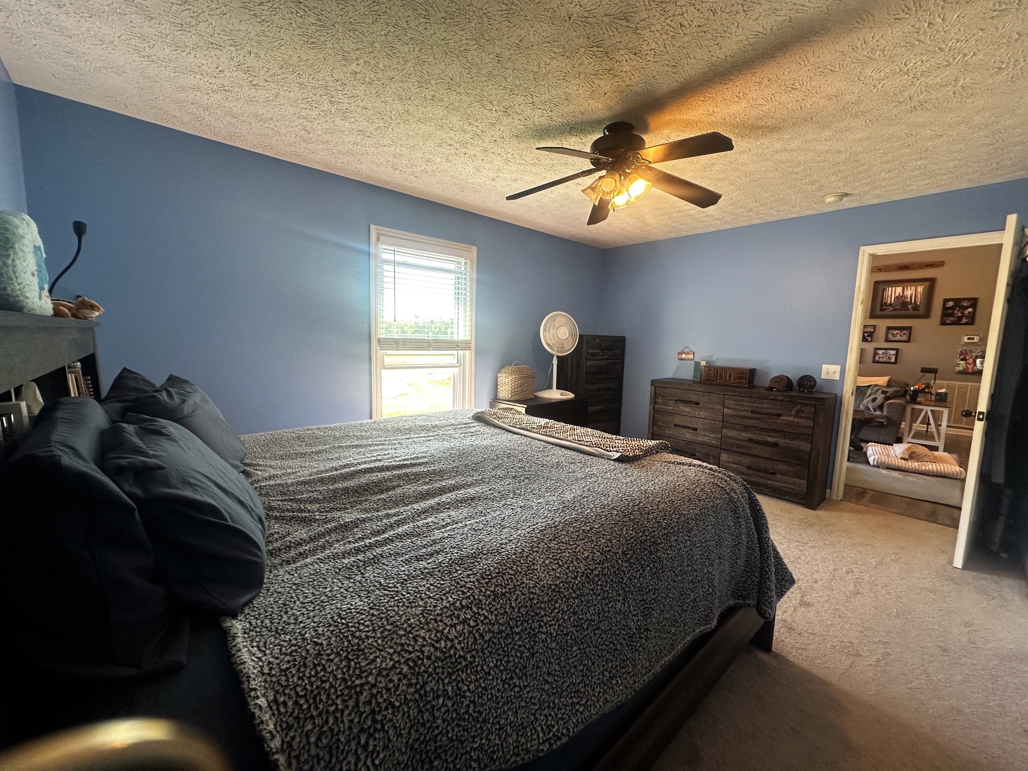 831 Philippi Road Wartrace, TN 37183 - Photo 35 of 51 a bedroom with a bed and a chandelier