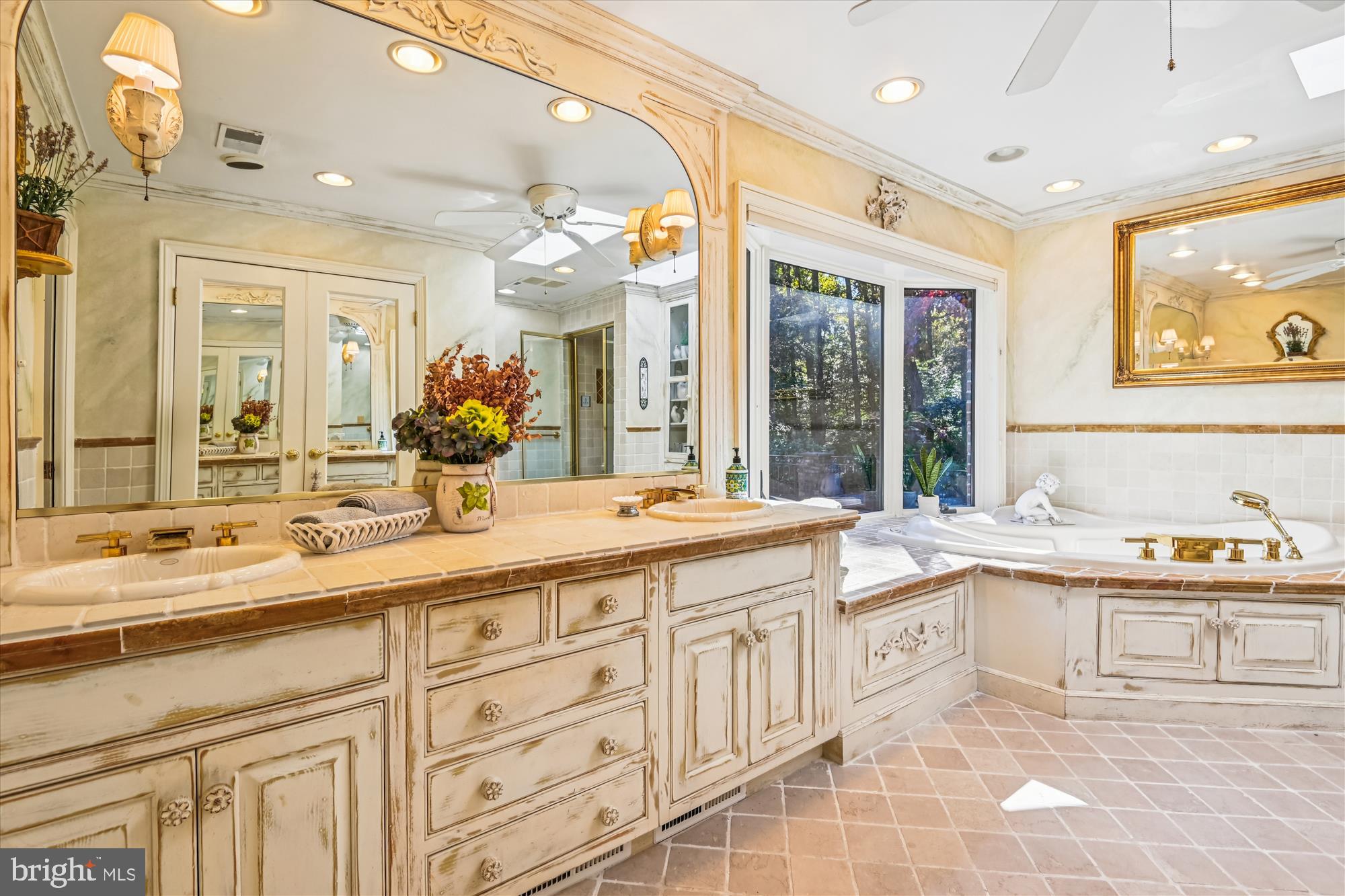 738 Intrepid Way Davidsonville, MD 21035 - Photo 30 of 71 a spacious bathroom with a granite countertop double vanity and a large mirror