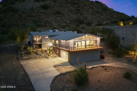 an outdoor view of garden with patio