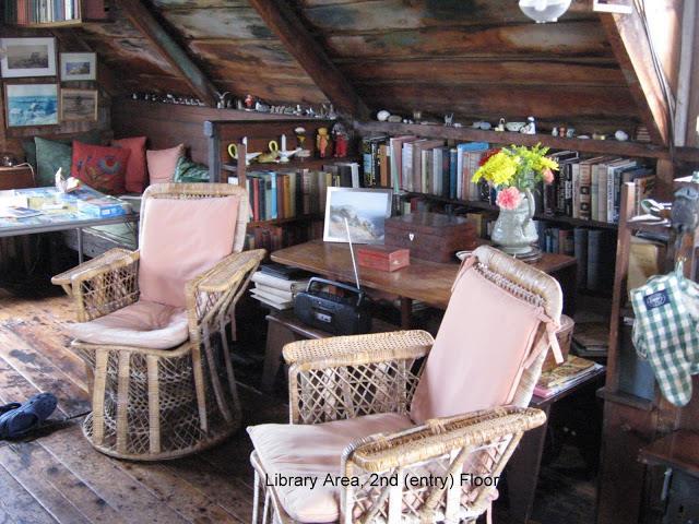 75 Sterling Cove Road Monhegan, ME 04852 - Photo 6 of 18 Library sitting area is perfect for...