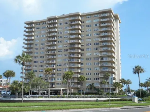 a front view of a building