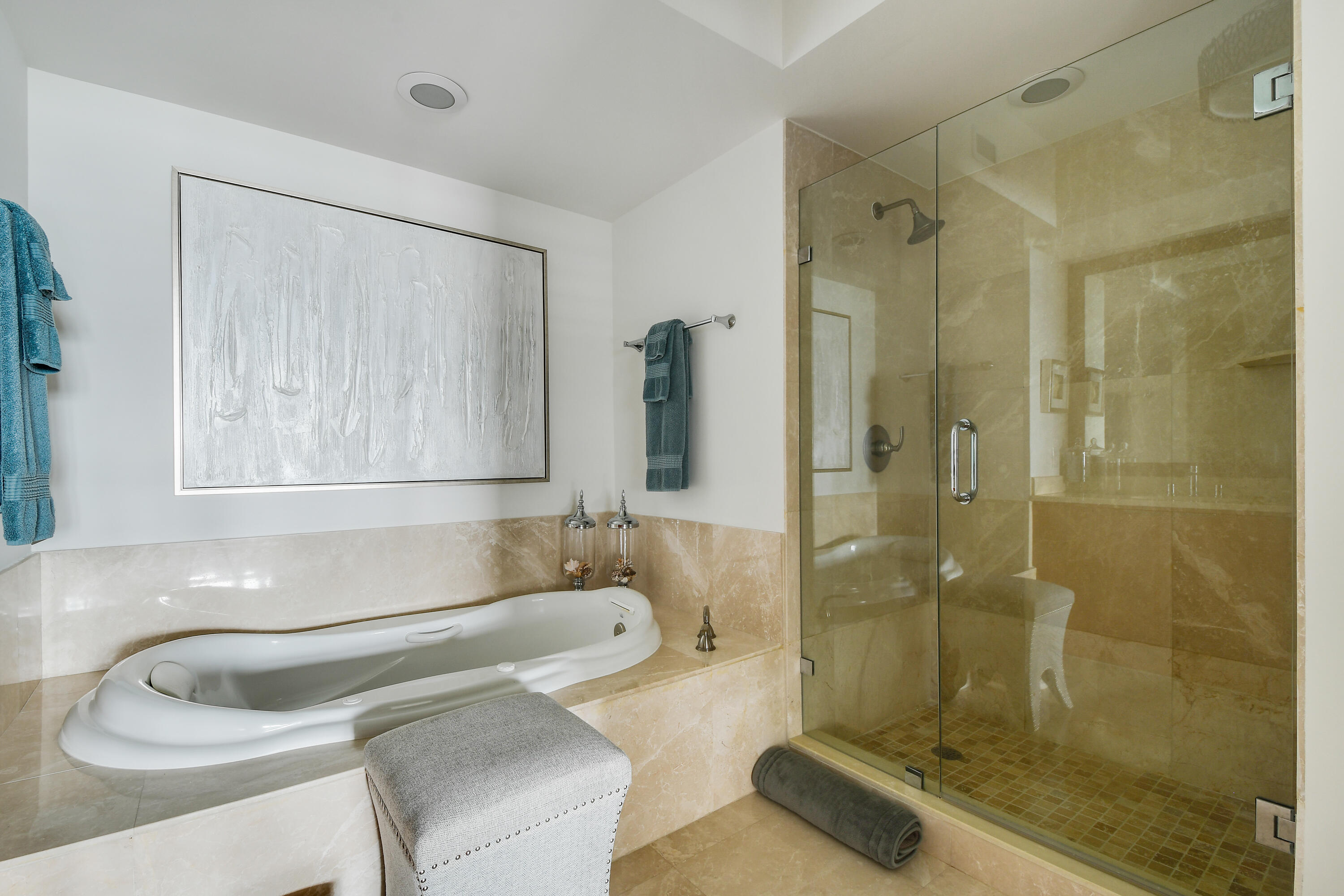 2650 Lake Shore Drive, Unit 1203 Riviera Beach, FL 33404 - Photo 14 of 17 a bathroom with a sink and a shower