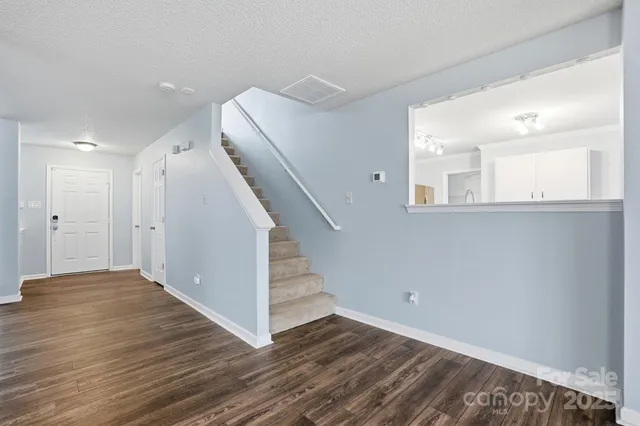 an empty room with closet