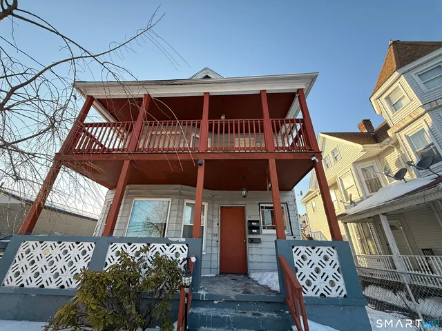 a front view of a house