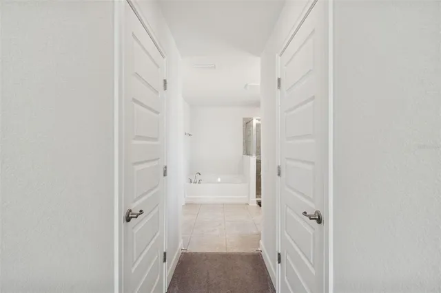 a view of a storage and utility room