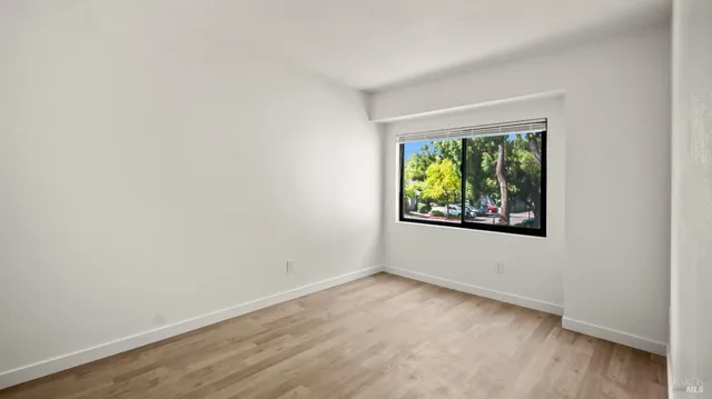 an empty room with window