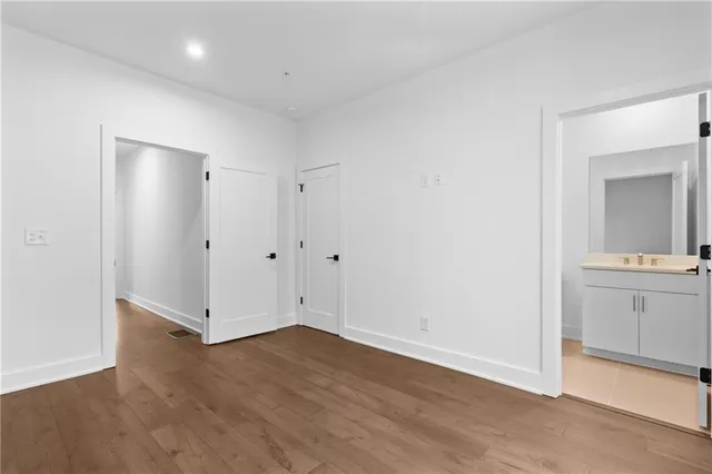 wooden floor in an empty room