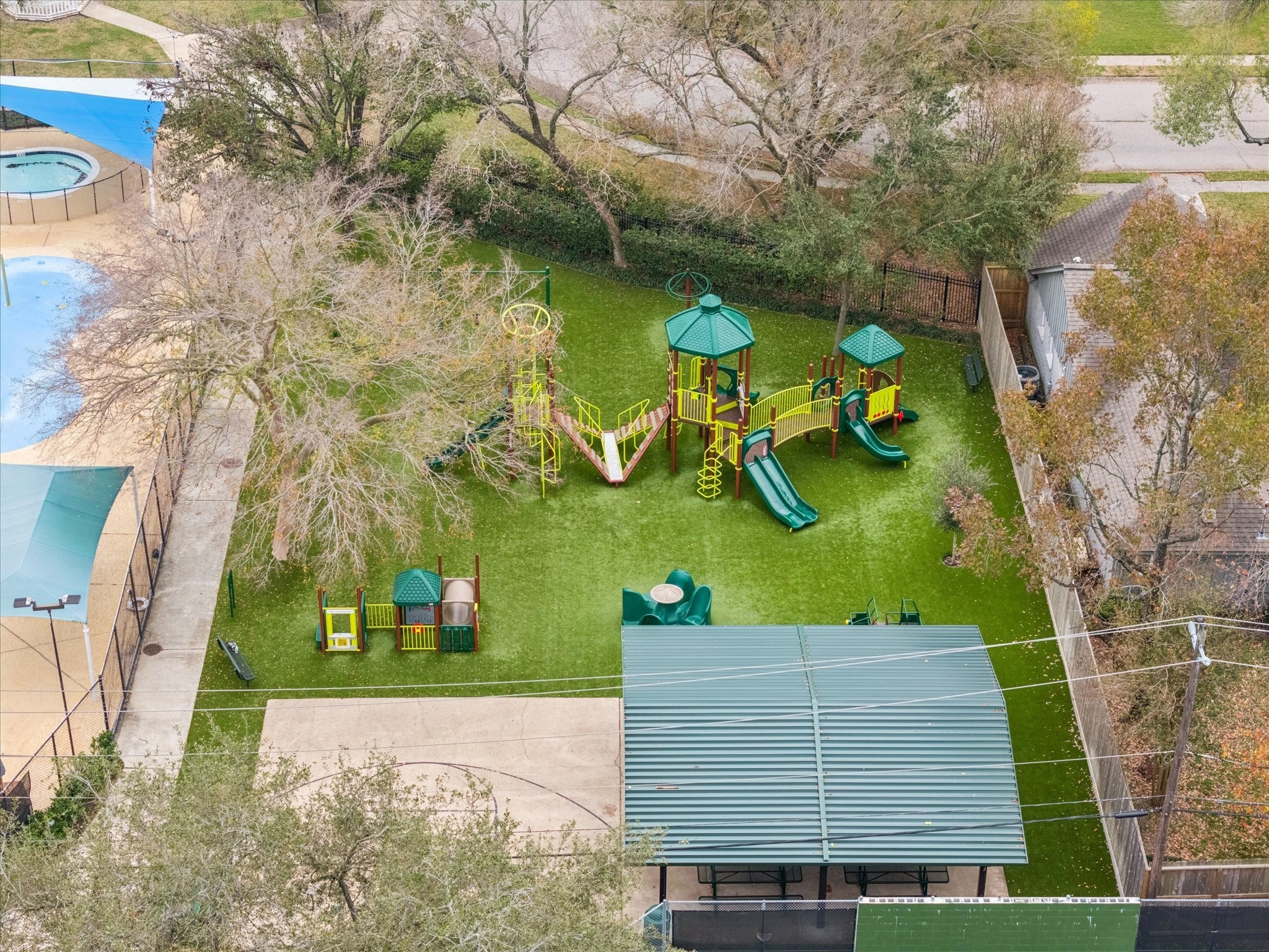 10703 Deerwood Road Houston, TX 77042 - Photo 27 of 28 Another perspective of the playground and pavilion. Tons of space to run and play!