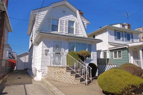 a front view of a house