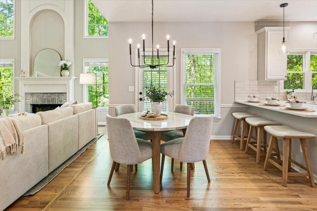 1110 Compass Pointe Crossing Alpharetta, GA 30005 - Photo 21 of 55 a view of a dining room with furniture window and outside view