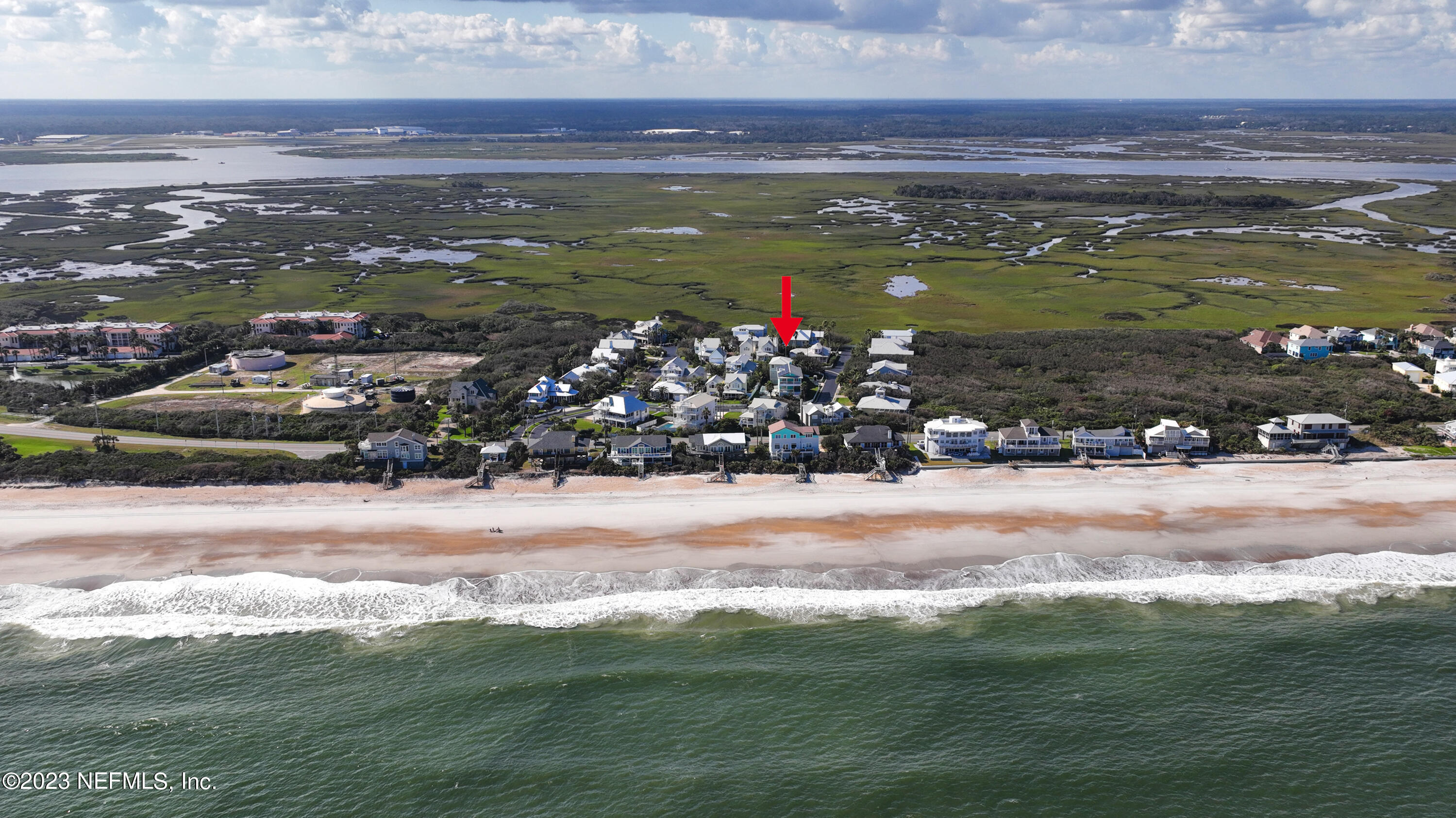 249 Gull Circle Ponte Vedra Beach, FL 32082 - Photo 2 of 40 Arrow view of ocean and river