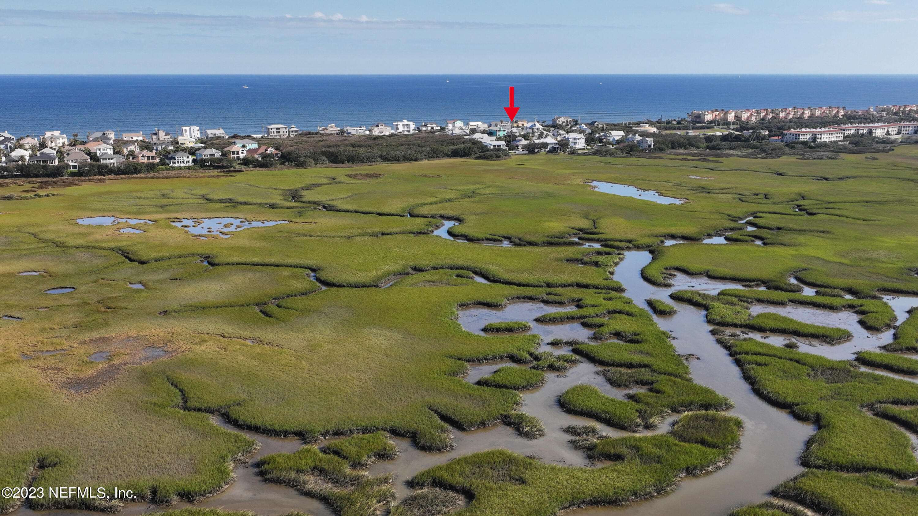 249 Gull Circle Ponte Vedra Beach, FL 32082 - Photo 35 of 40 Arrow view from river to ocean