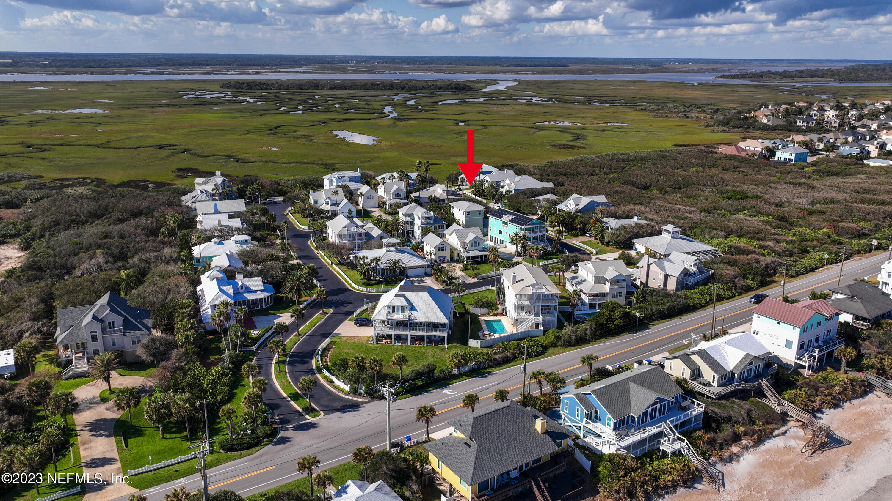 249 Gull Circle Ponte Vedra Beach, FL 32082 - Photo 5 of 40 Arrow location of house in neighborhood