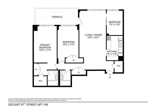 $1,140,000 | 235 East 87th Street, Unit 10K | Upper East Side