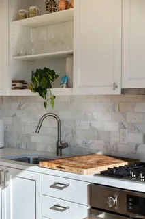 a close view of sink and tap
