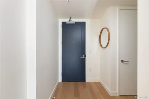 a view of a room with rack on the wall