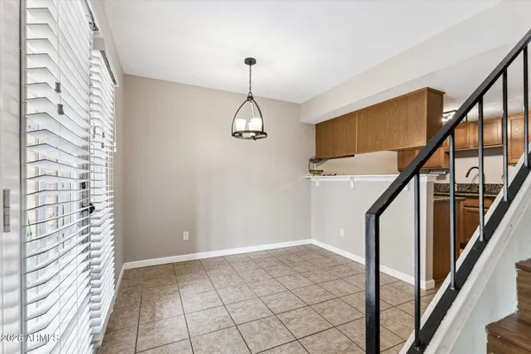 a view of an entryway with staircase